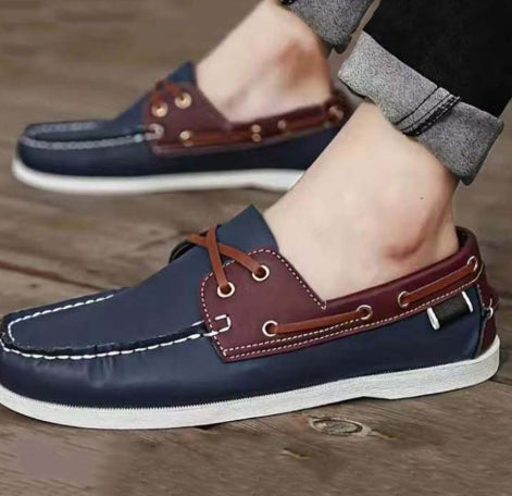 Men's Business Casual Leather Flats