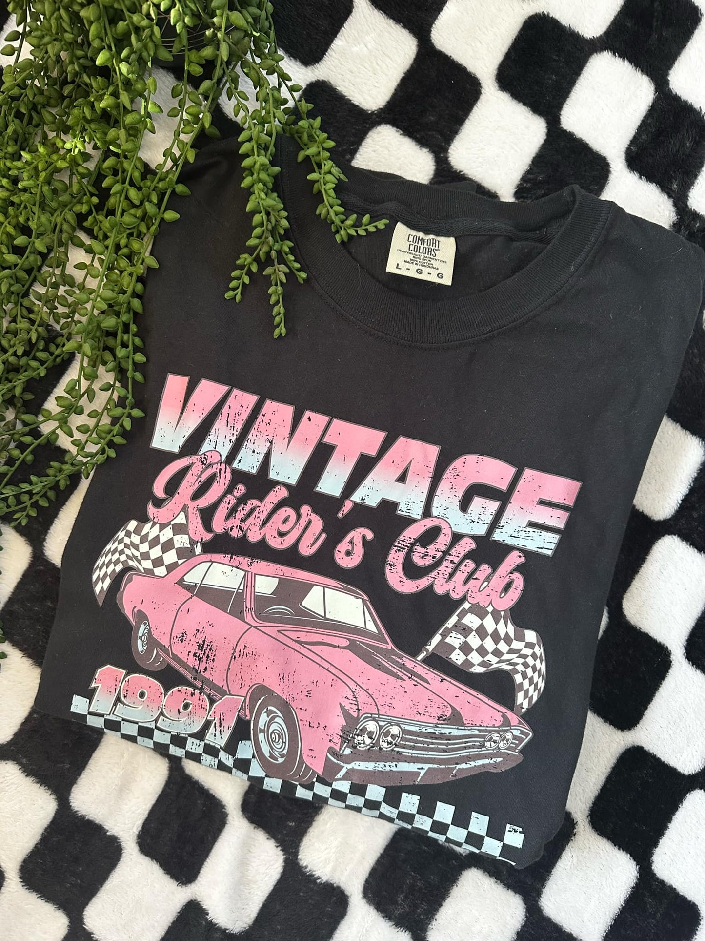 Camiseta Gráfica Vintage Riders Club