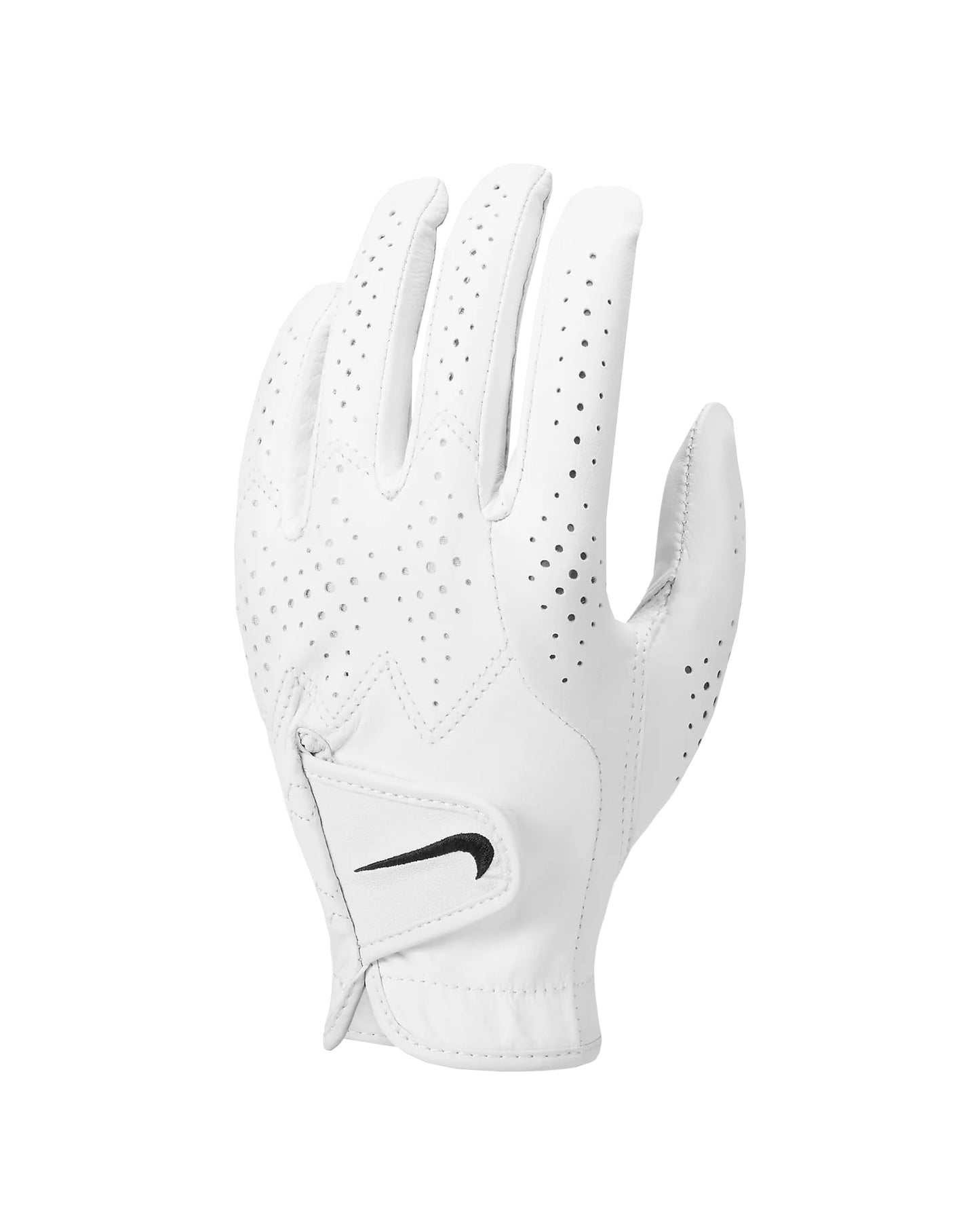 Nike Womens Tour Classic IV Left Hand Golf Glove White | White | Black Medium