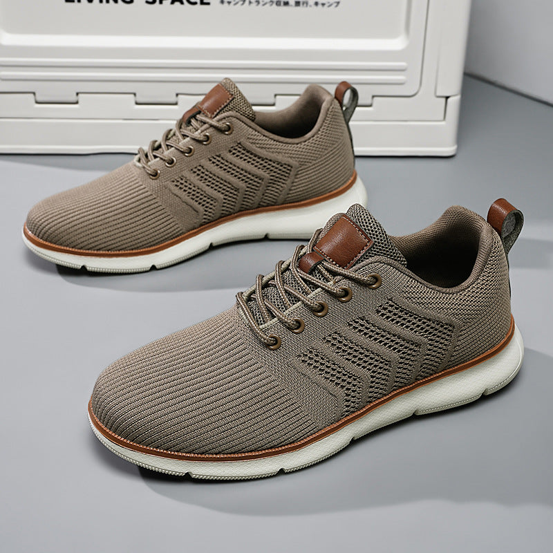 Men's Casual Lace-Up Mesh Walking Sneakers