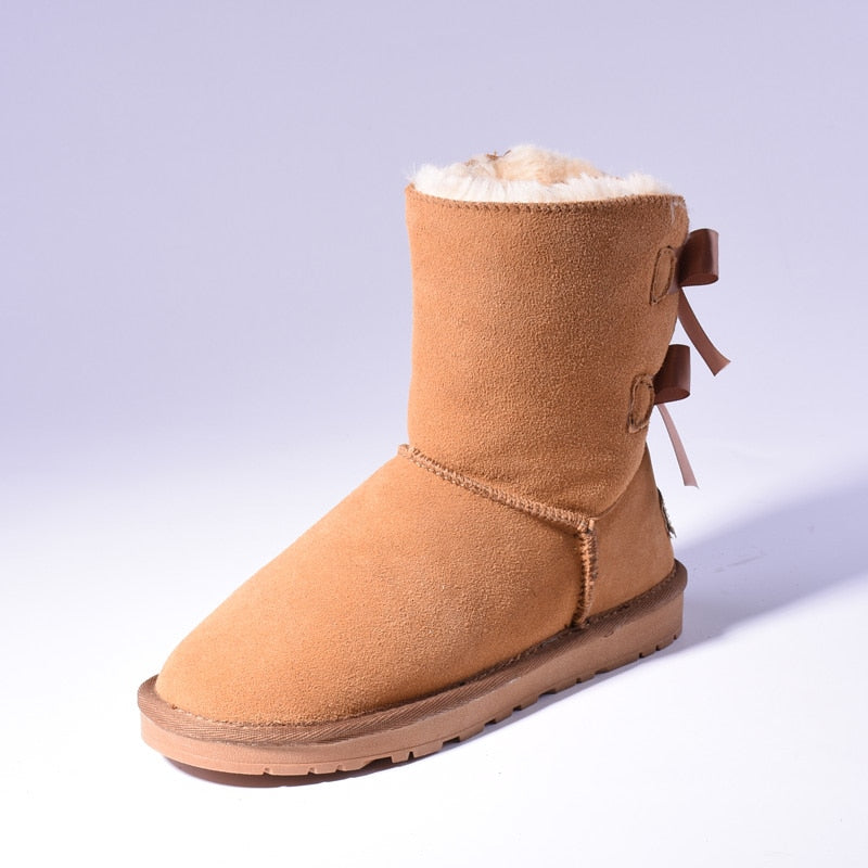 Women's Bow Detail Snow Boots