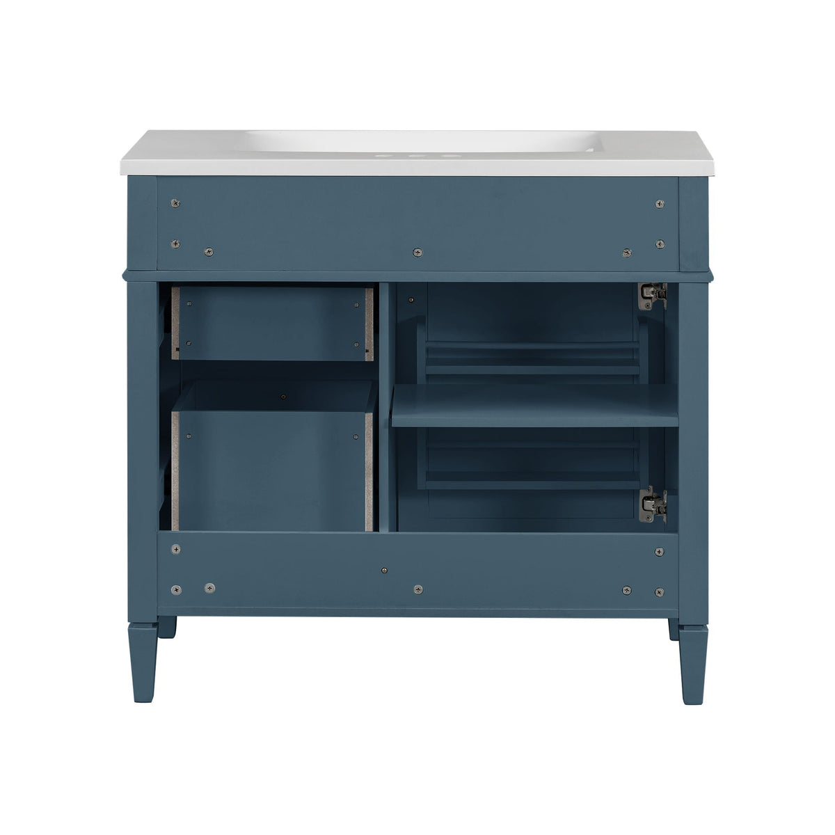 Bathroom Vanity With 2 Drawers And Tip-Out Drawer, Storage Cabinet