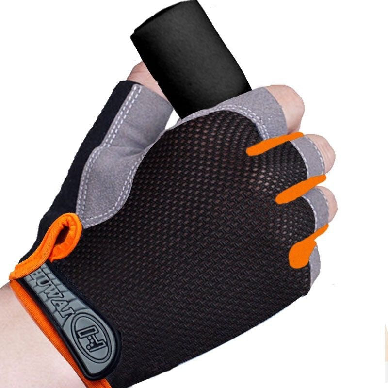 Half Finger Gloves Men's Outdoor Fitness Sports Thin Breathable Non-slip Wear-resistant Mountaineering Rock Climbing Exhibit Finger Gloves For Women