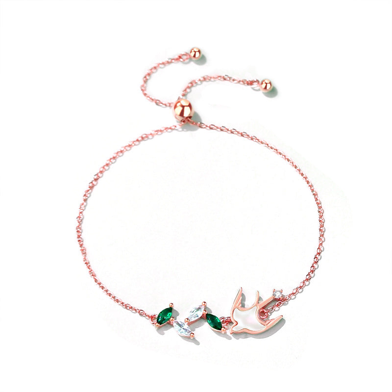 S925 Sterling Silver Rose Gold Bracelet