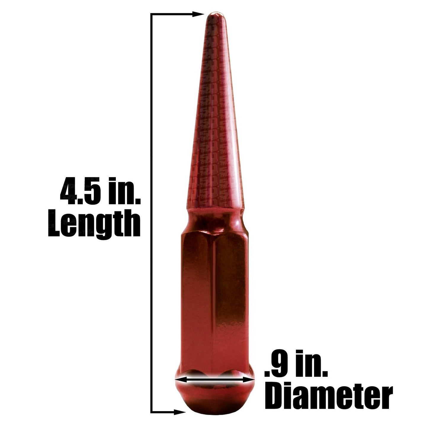4pc 4.5in Spike Lug Nuts