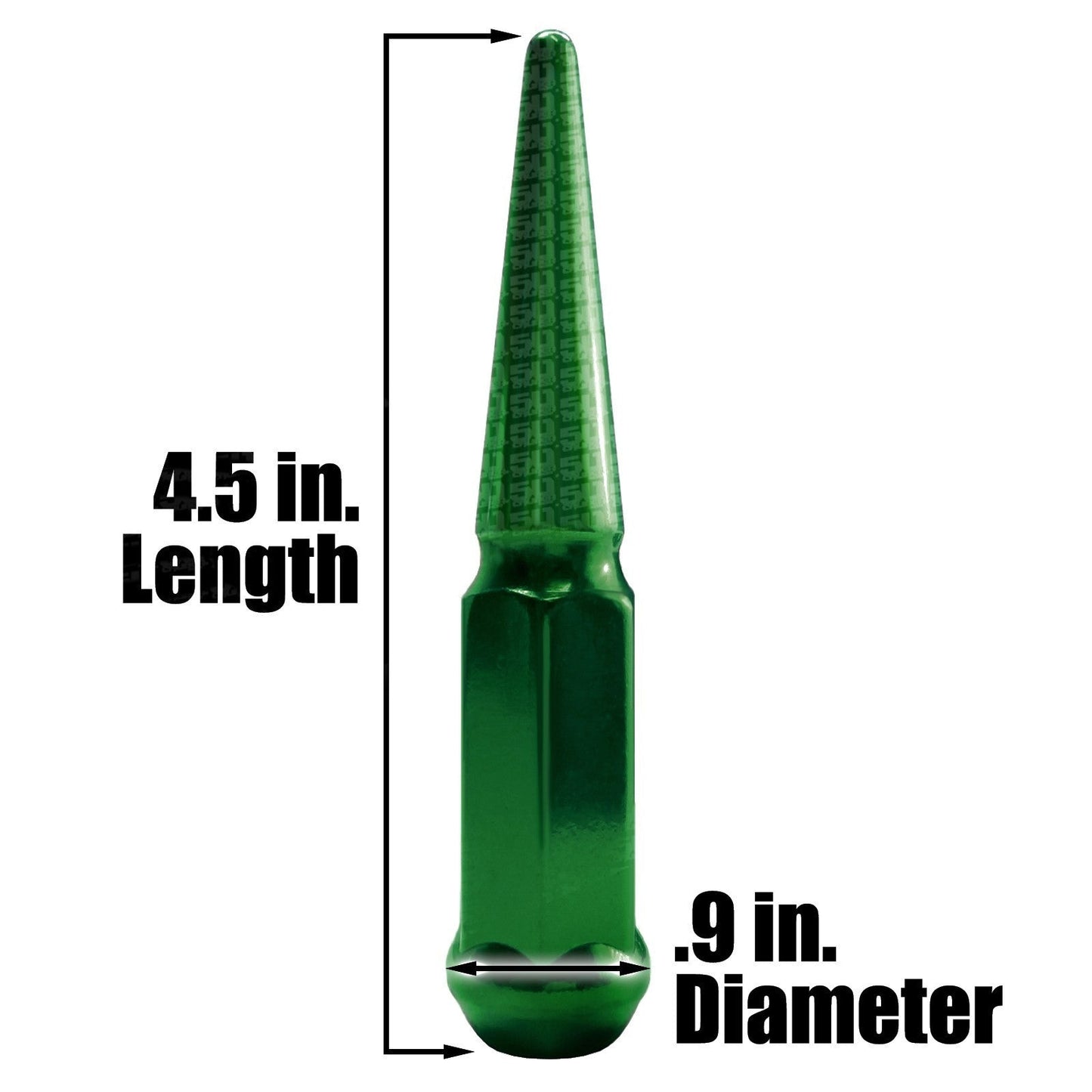 4pc 4.5in Spike Lug Nuts
