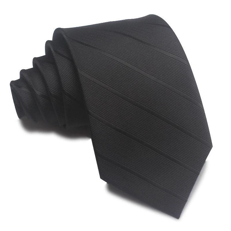 Men's 8CM Polyester Jacquard Striped Ties