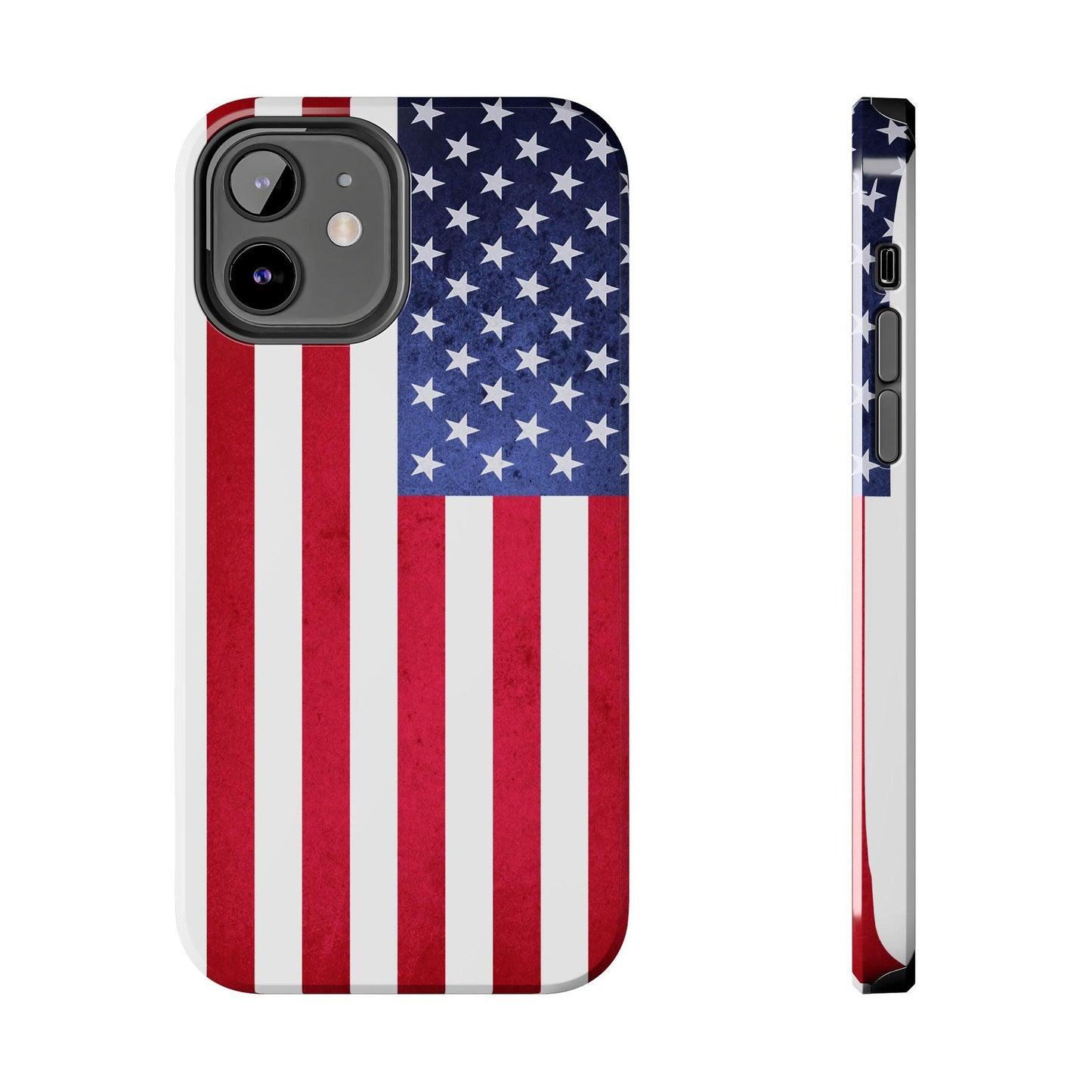 USA Flag Printed Tough Phone Cases