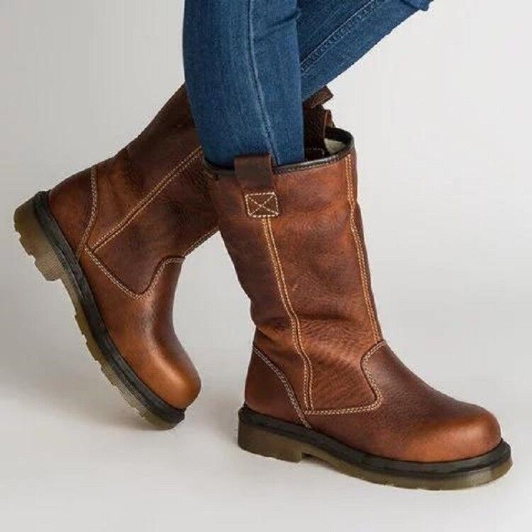 Women's Round-Toe Short Boots