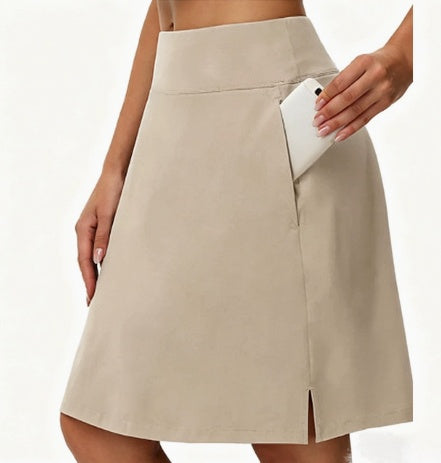 Casual Sporty Tennis Skirt-pants, Faux Two-piece, Mid-length Yoga And Fitness, Hot-selling Women's Personalized Style