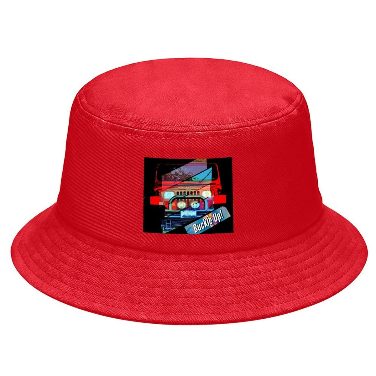 Buckle Up 4-wheel Drive Design Kids’ Bucket Hat | Ships from USA