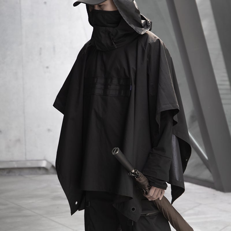 Dark Cloak Windproof Shawl Jacket for Outdoor Use