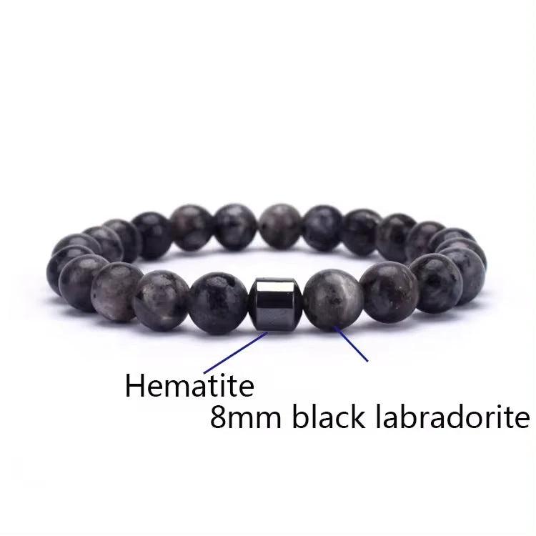 Men's Natural Gemstone Bracelet Vintage