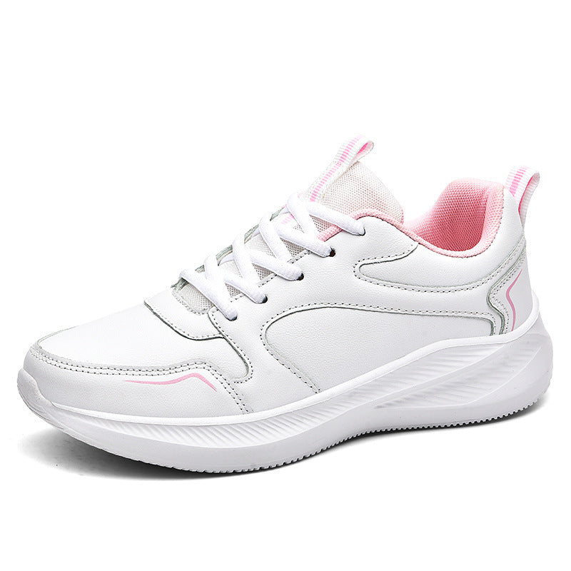 Zapatillas de cuero impermeables para mujer