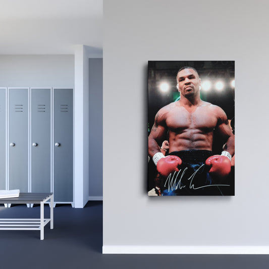 Mike Tyson Autograph Canvas – Boxing Wall Art Decor