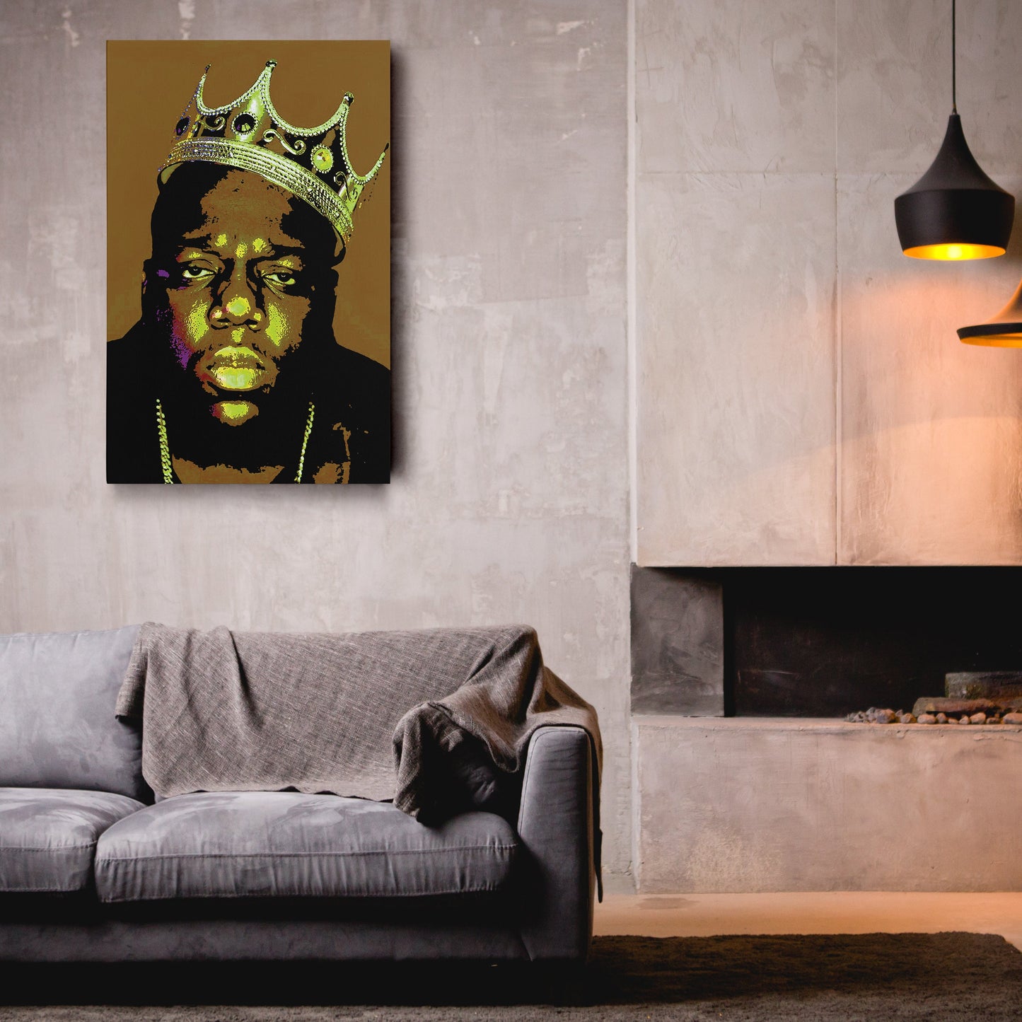 Notorious B.I.G Canvas – Rap Icon Wall Art for Home Decor