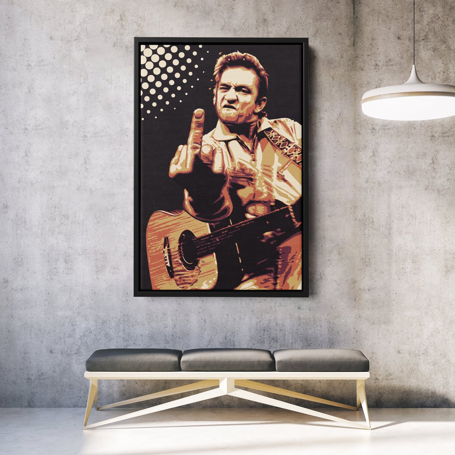 Johnny Cash Canvas – Music Legend Wall Art for Home Decor