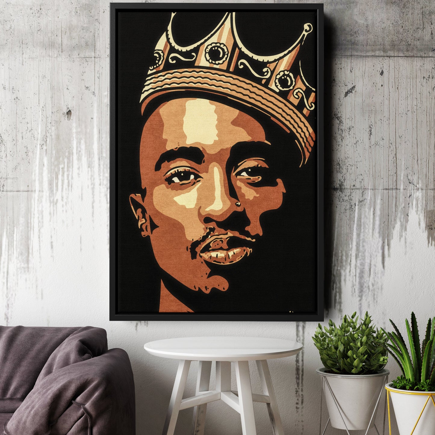 Tupac Canvas – Iconic Rap Wall Art for Music Lovers