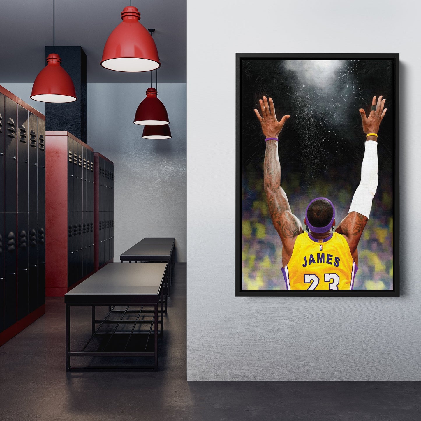 LeBron James Canvas – Lakers Champion Wall Art Decor