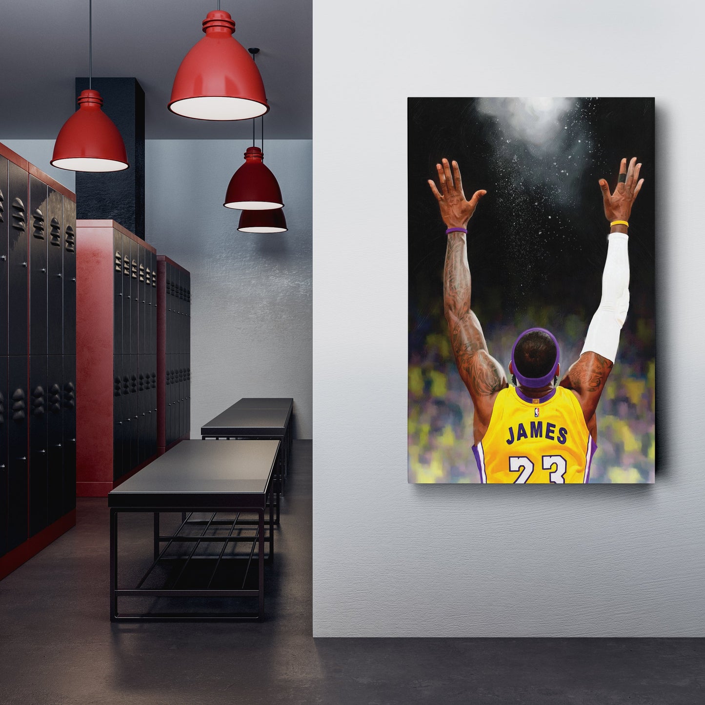 LeBron James Canvas – Lakers Champion Wall Art Decor