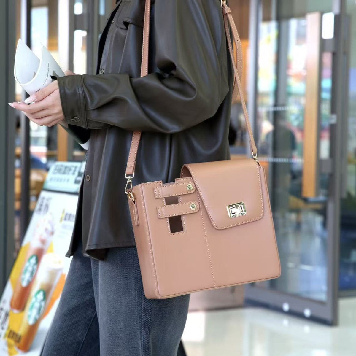 Women's Universal Bottle Cover Crossbody Travel Bag
