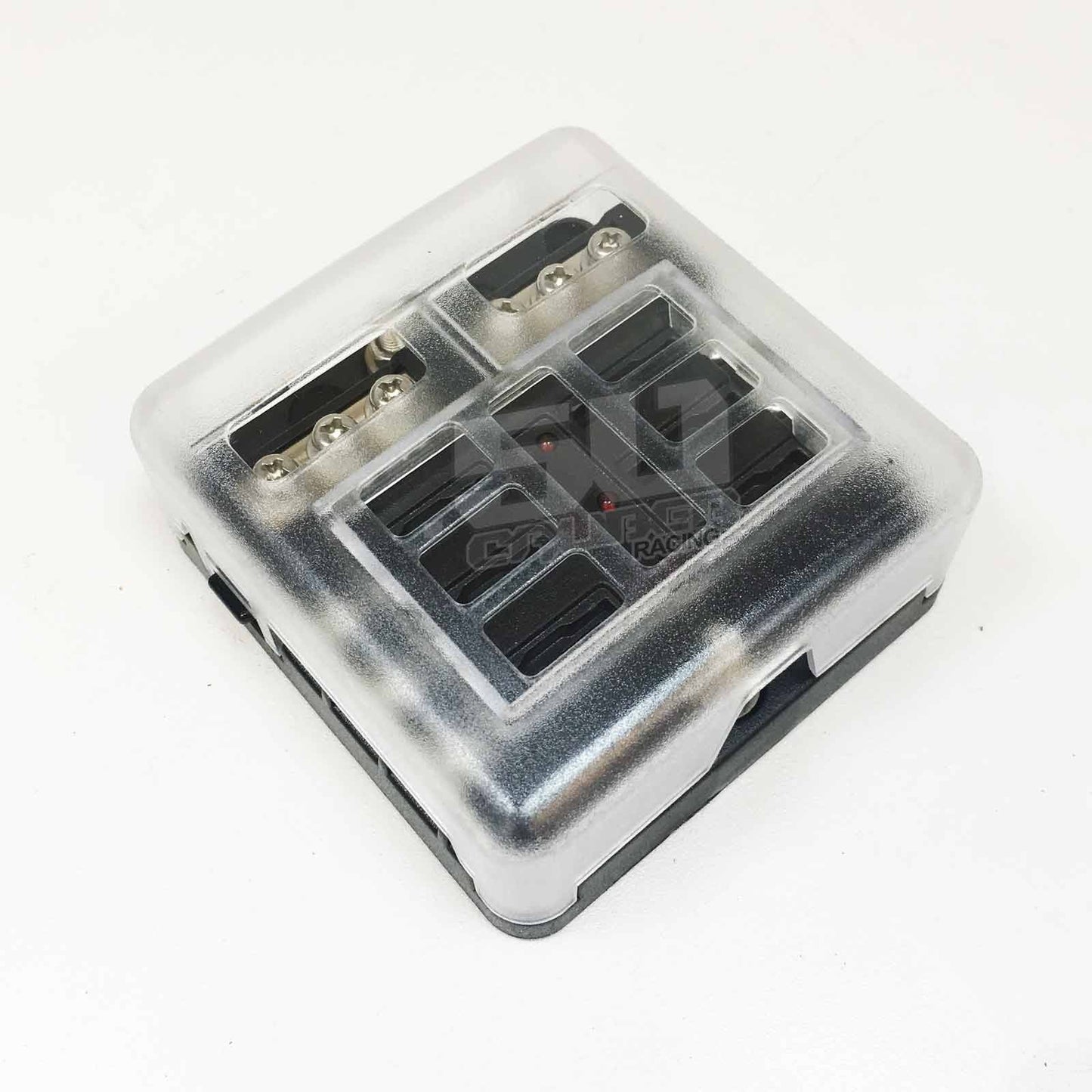 6 Way Screw 12V Fuse Block with Ground Terminals