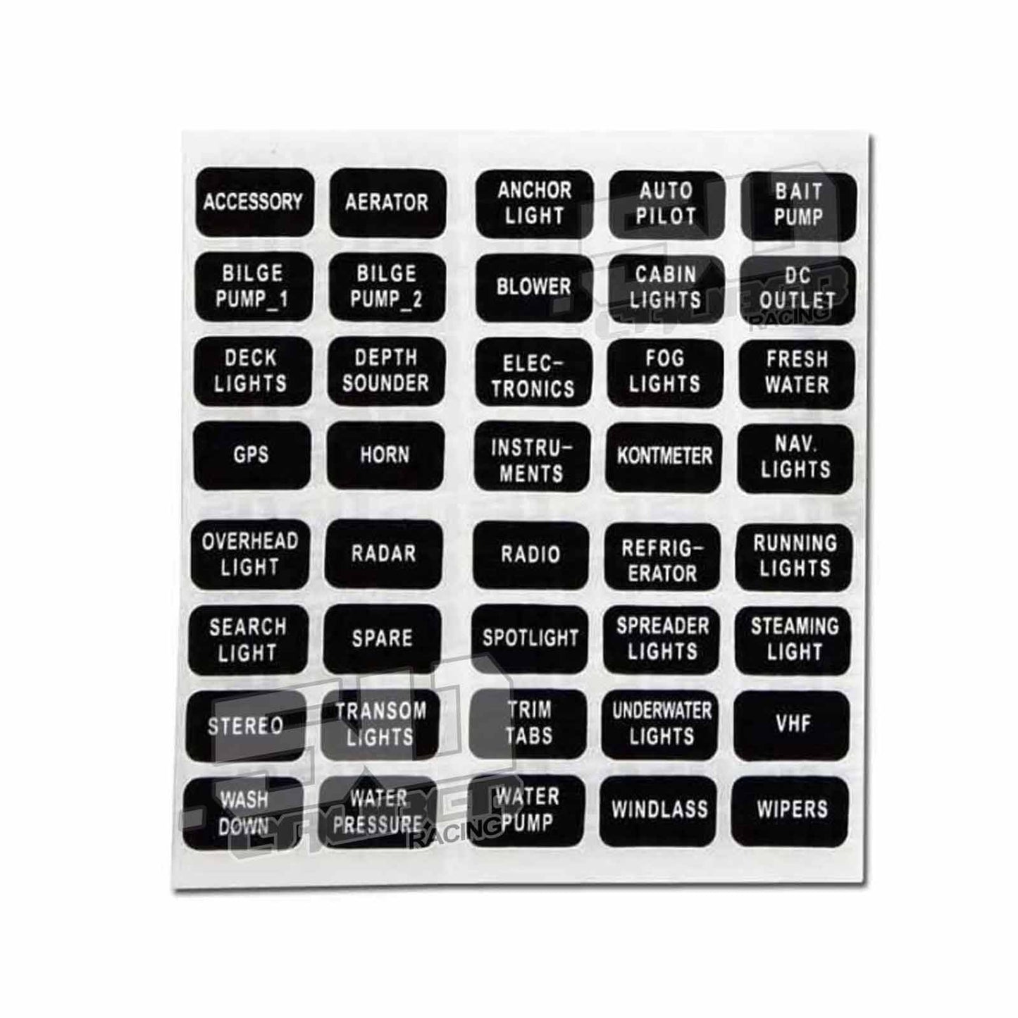 6 Way Screw 12V Fuse Block with Ground Terminals