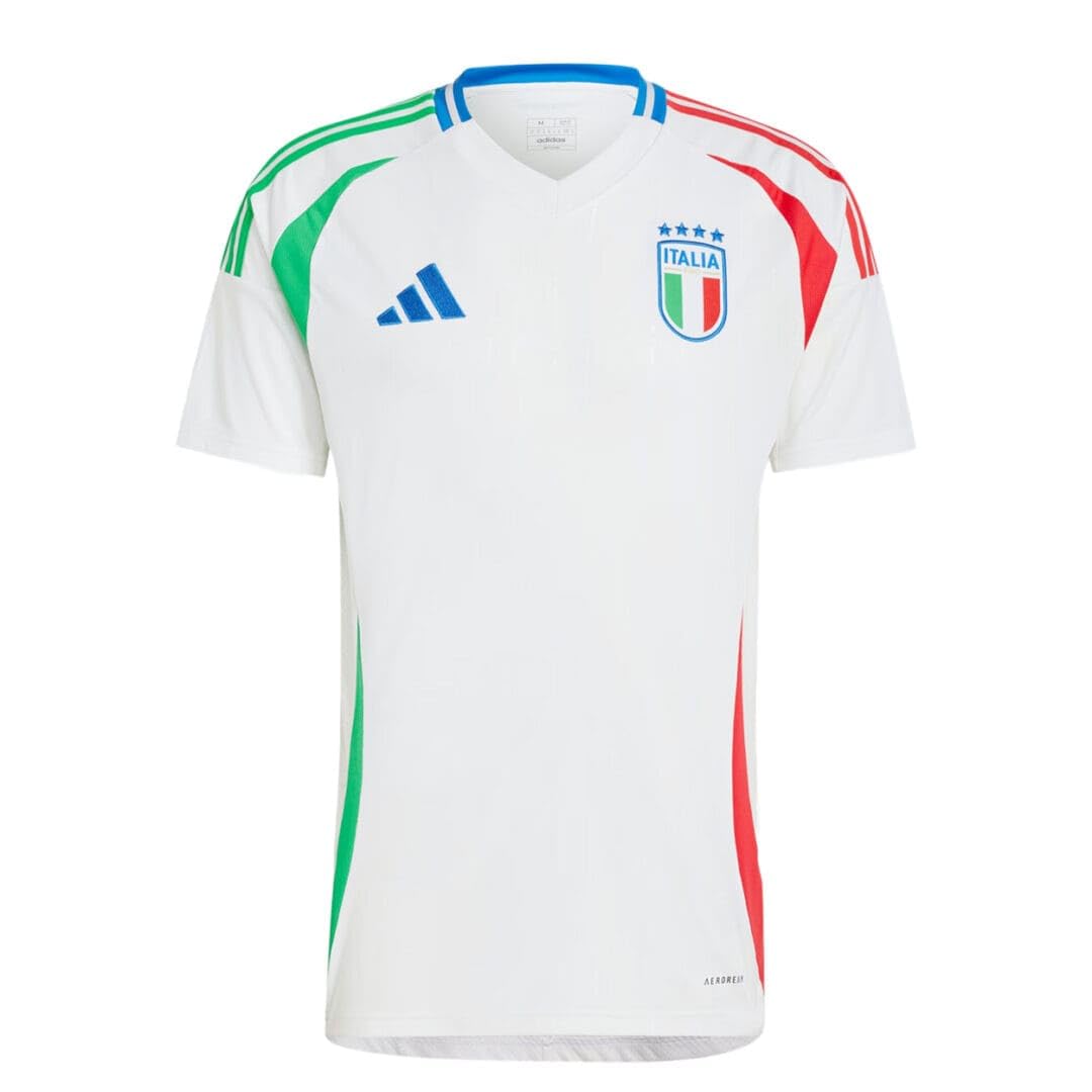 adidas Mens Standard Italy 2024 Away Jersey White