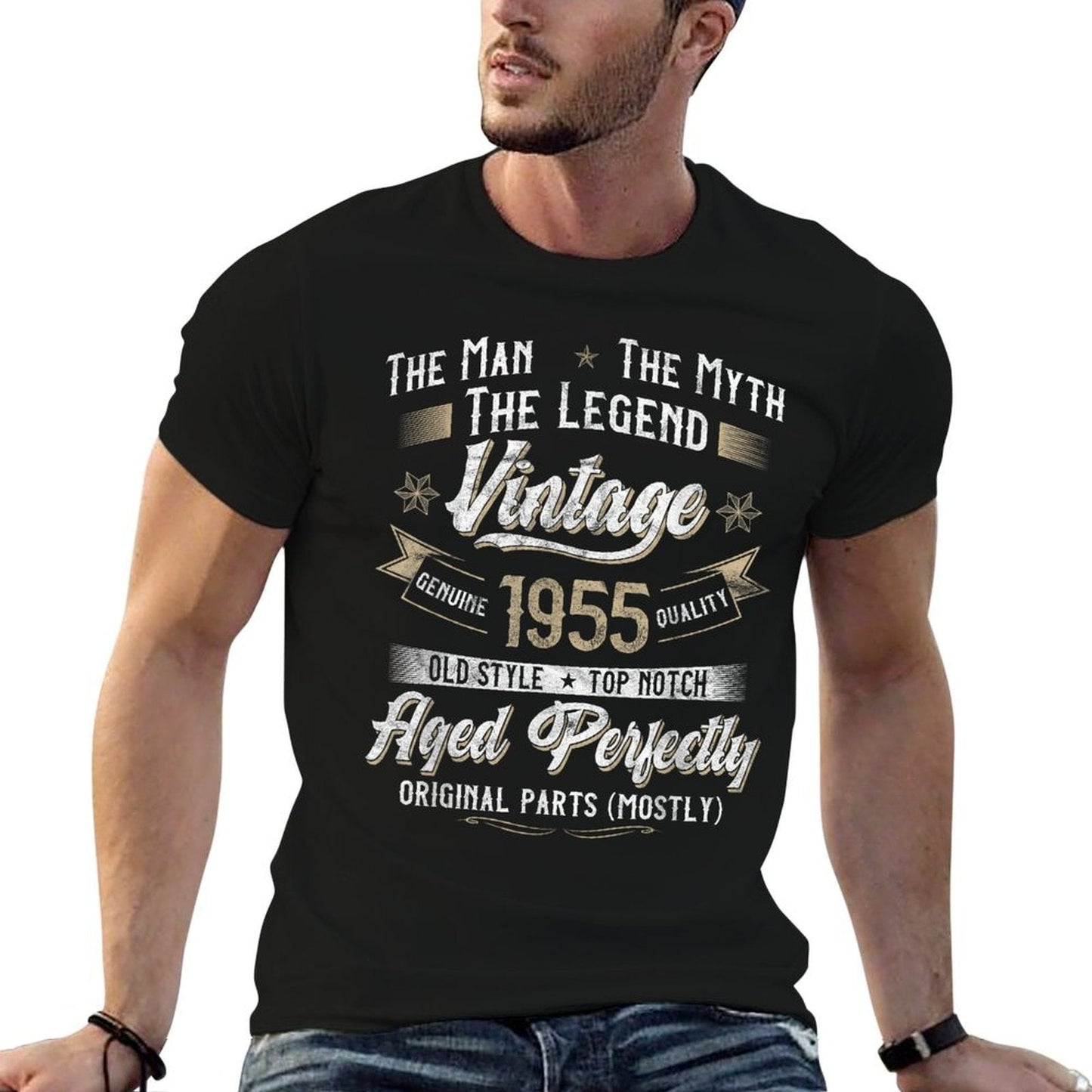 70th Birthday Gift Vintage 1955 Men Funny 70 Years Old 1955 T-Shirt