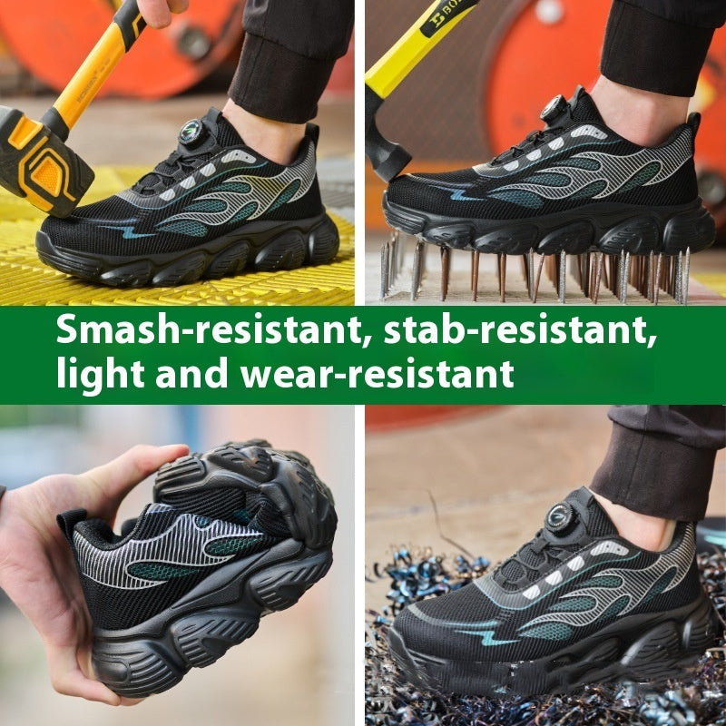 Men's Breathable Mesh Labor Protection Shoes