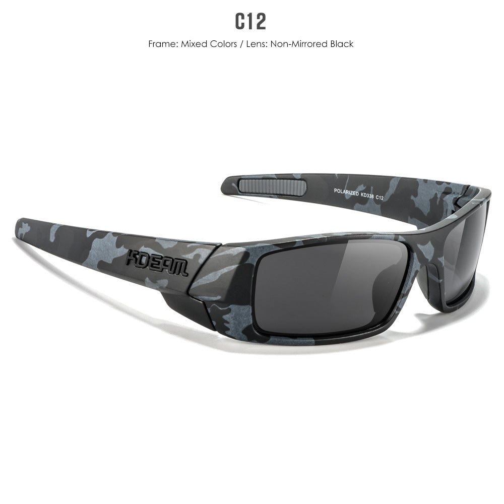 New Outdoor Sports Polarized Sunglasses Square Versatile Eye Protection Colorful Sunglasses