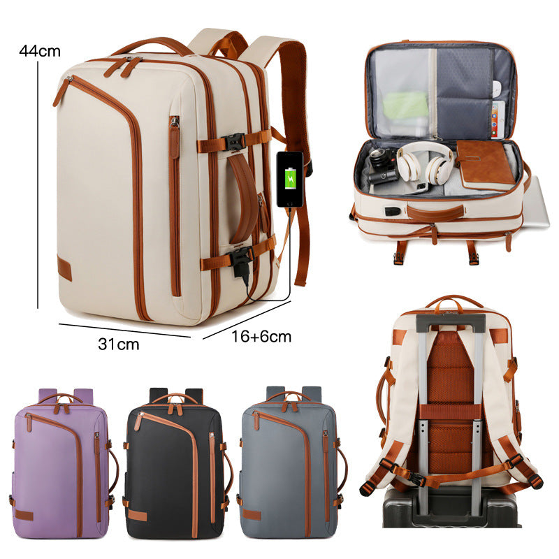 Women's Female Vacuum Compression Large-capacity Backpack