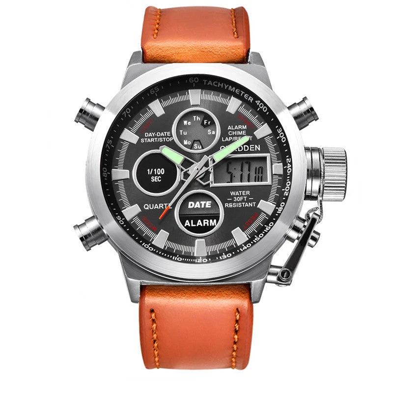 Men's Fashion Belt Multi-functional Watch