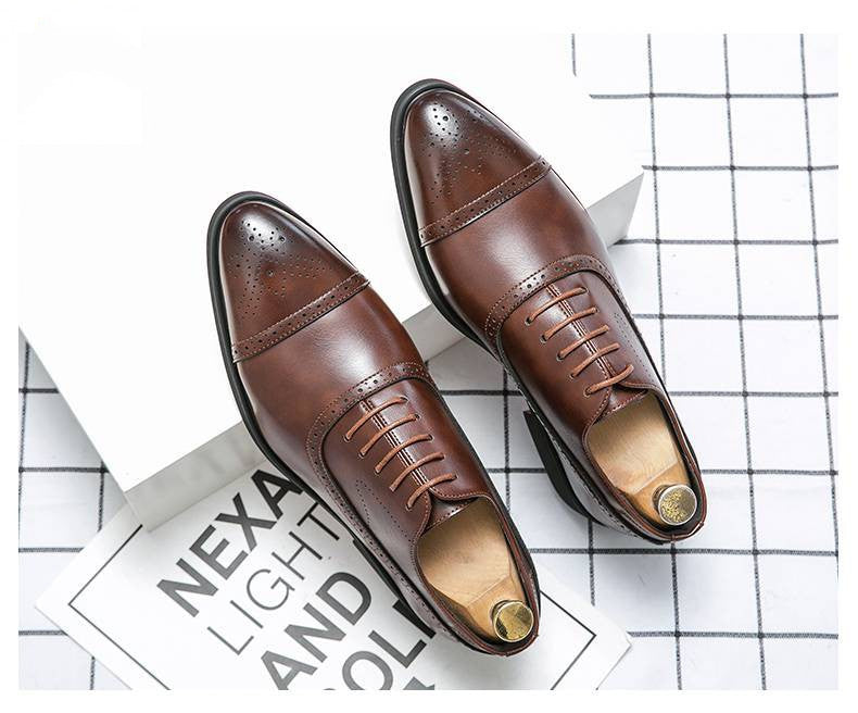 Men's Pointed Leather Boots