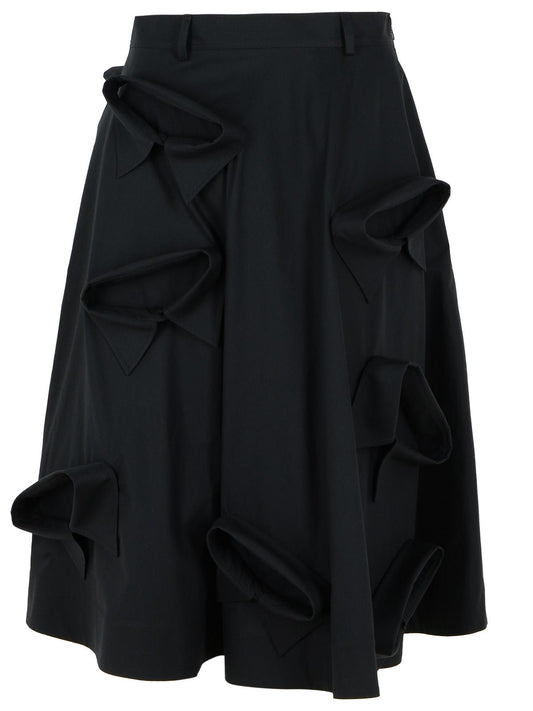 Moschino Black Cotton Skirt Women