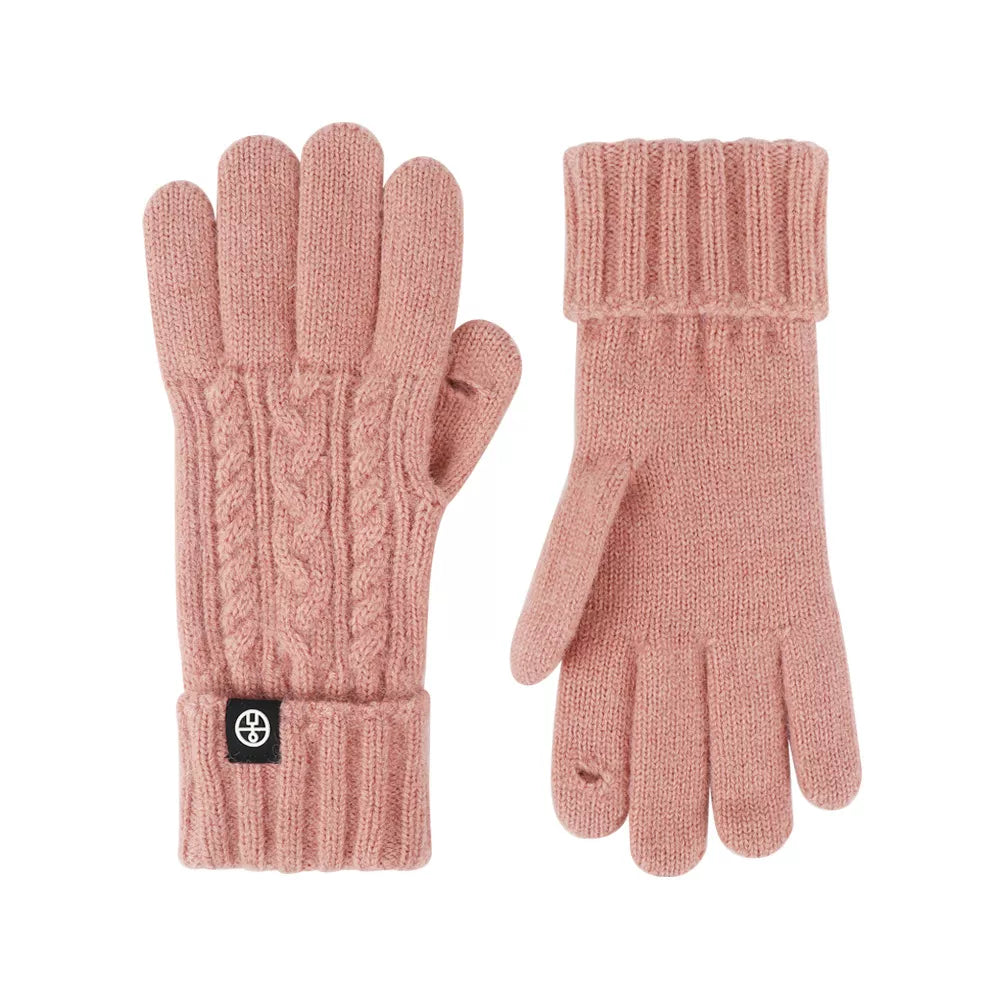 Guantes de punto trenzado para pantallas táctiles
