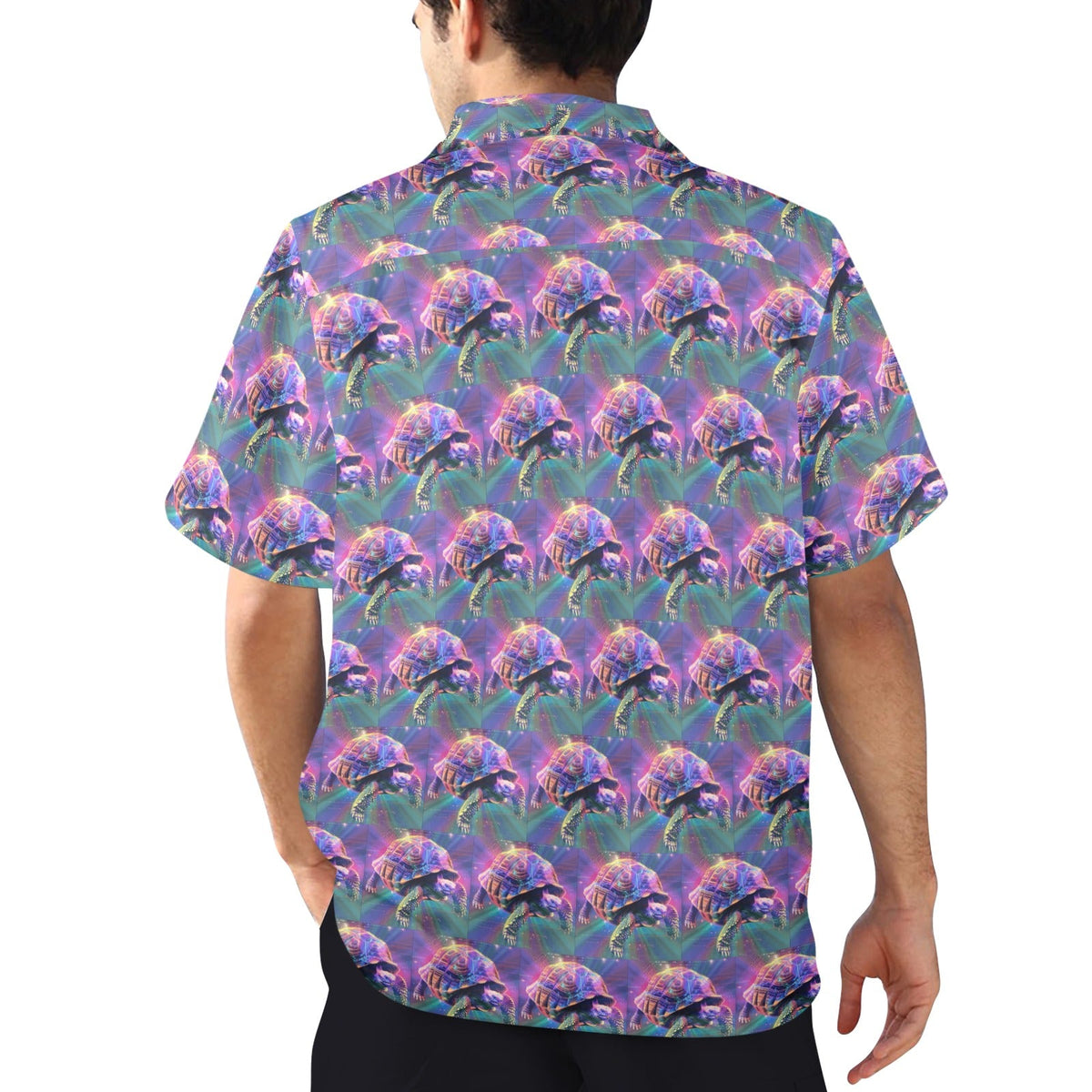 Turbo Turtle Power Men's All Over Print Hawaiian Shirt (Made in USA)