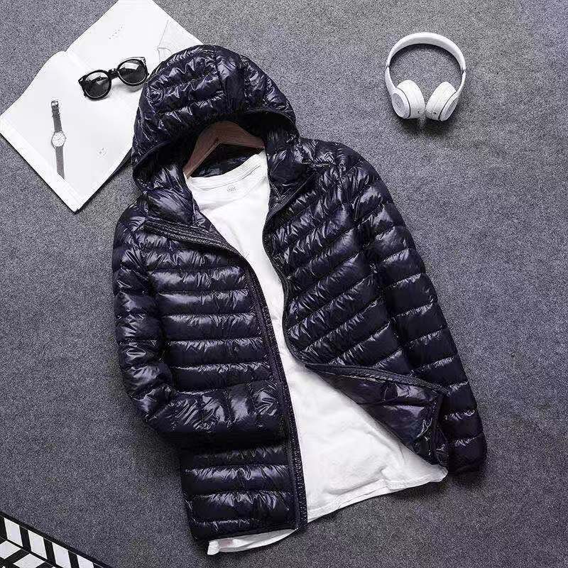Men's Lightweight Cotton-Padded Jacket with Hood