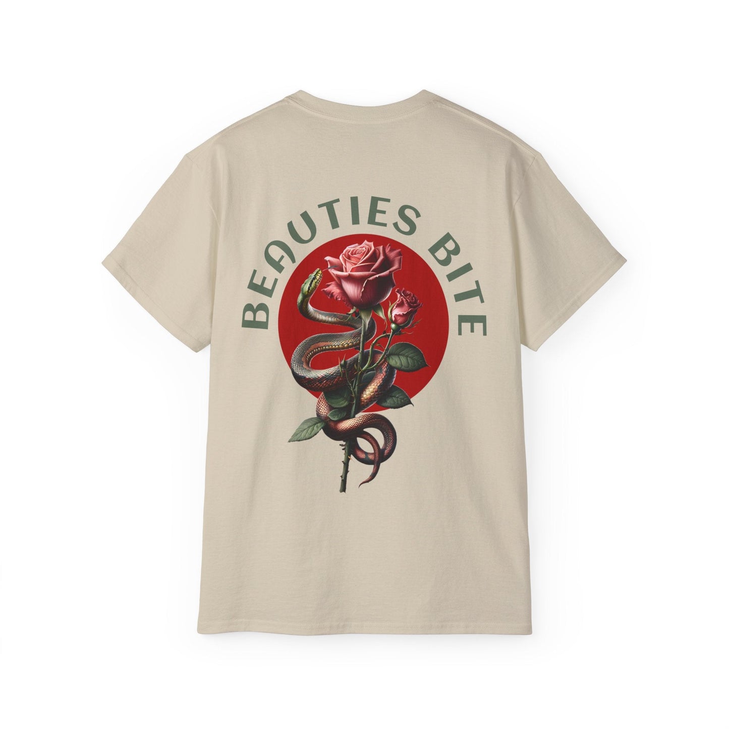 Beauties Bite - Unisex Cotton Tee (Back)