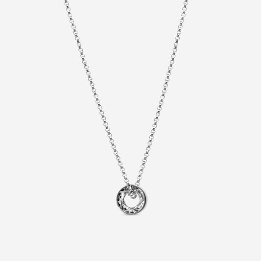 Roberto Coin Symphony Golden Gate 18K White Gold Pendant Necklace 7771362AWCH0