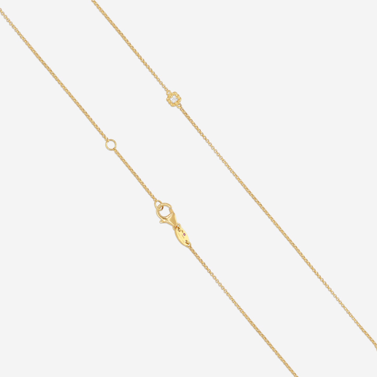 Roberto Coin New Barocco 18K Yellow & White Gold Diamond Pendant Necklace 7771466AJCHX