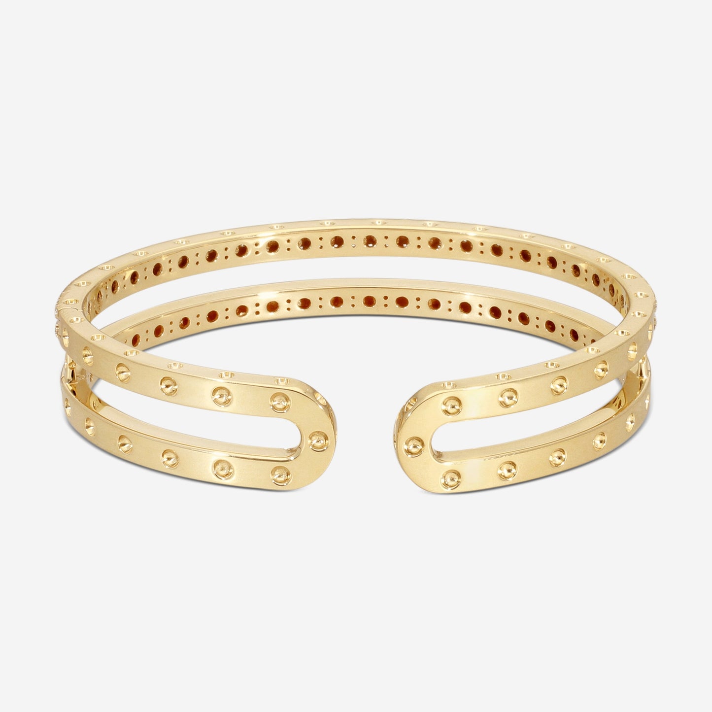 Roberto Coin Pois Moi 18K Yellow Gold Diamond Bangle Bracelet 7771692AYBAX