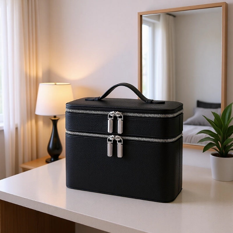 Women's Double-Layer Large-Capacity Travel Makeup Bag Travel Bag