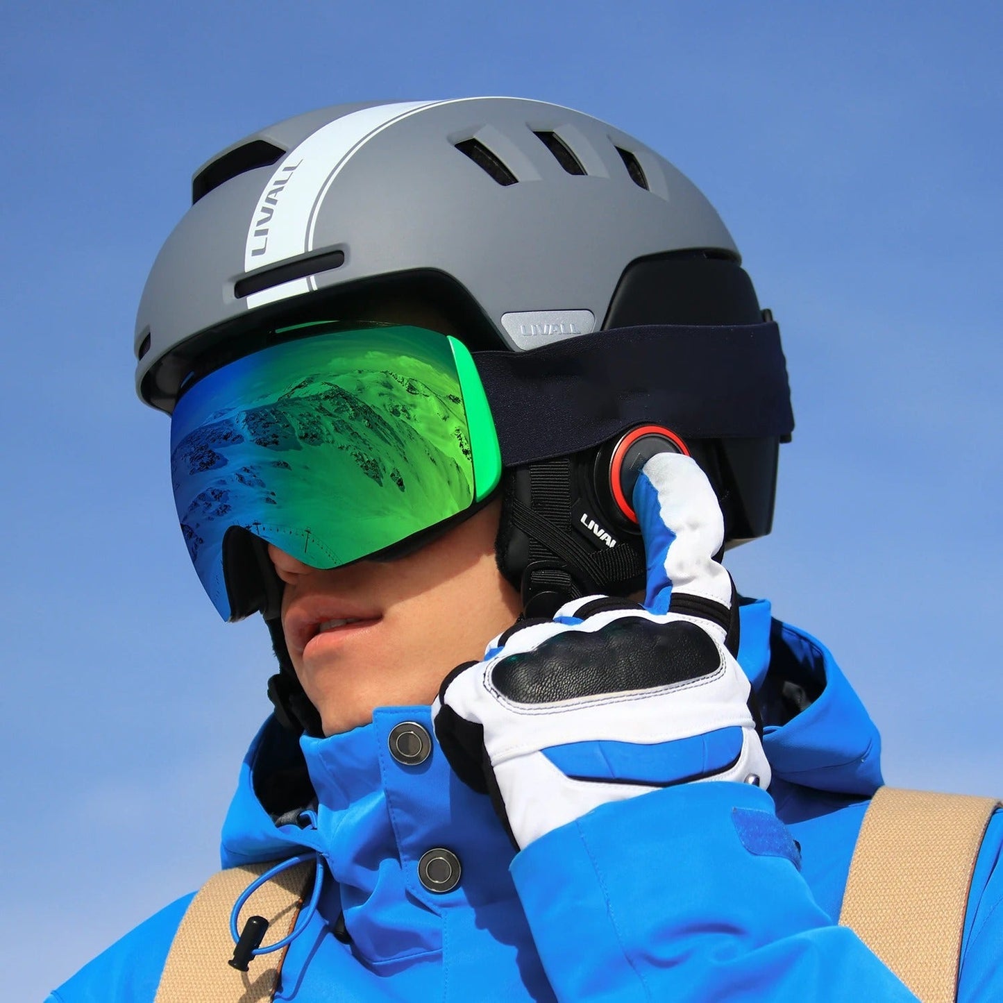 Equipo de protección de esquí inteligente, casco para deportes de invierno