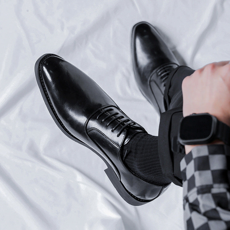 New Mens Pointed-toe, British-style, Minimalist Business Dress Shoes