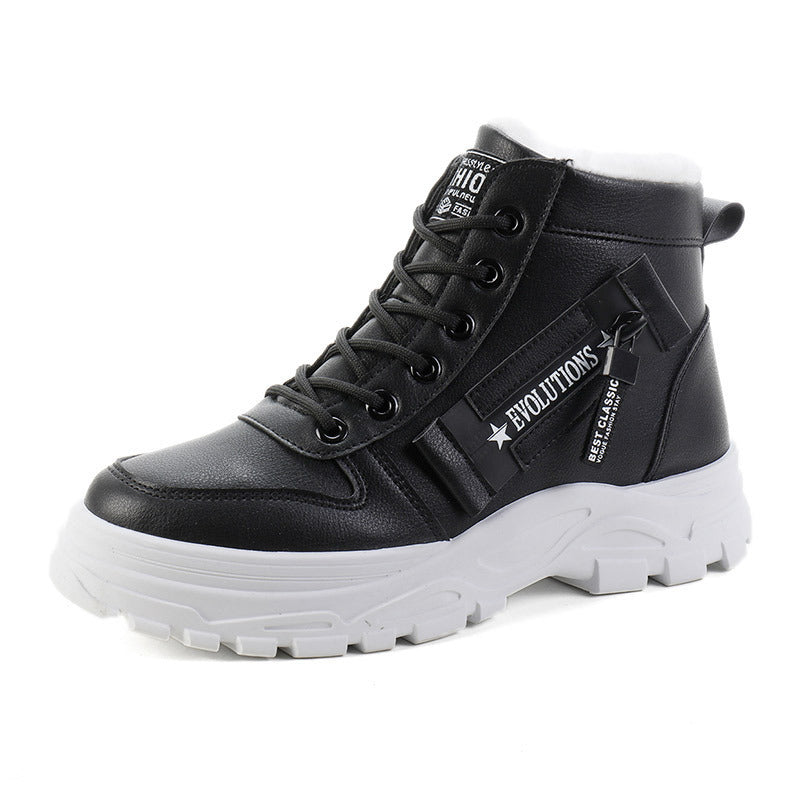 Korean Style Student Warm High-top Martin Boots