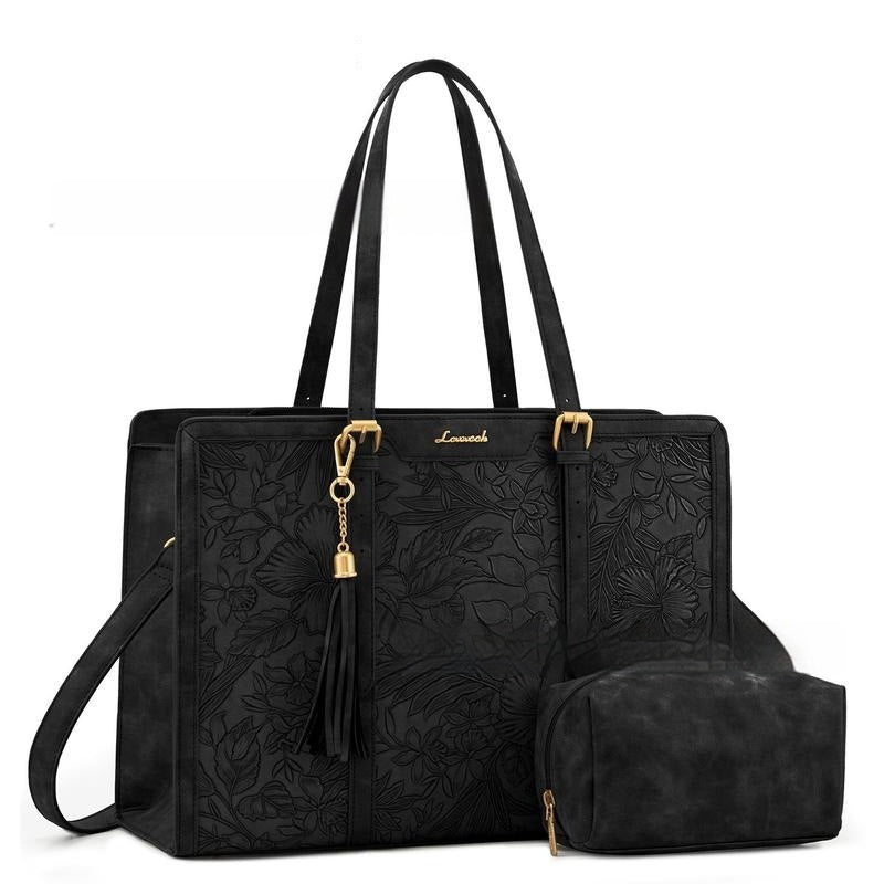 Women's Laptop Bag Vintage Leather Large Capacity