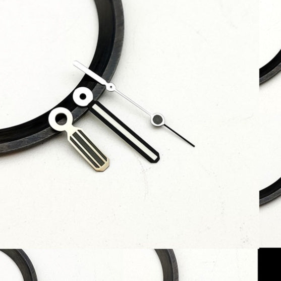 Oak Three-hand Watch Hands Raised With Green Luminous Coating NH35 Hands Compatible With NH364R Movements