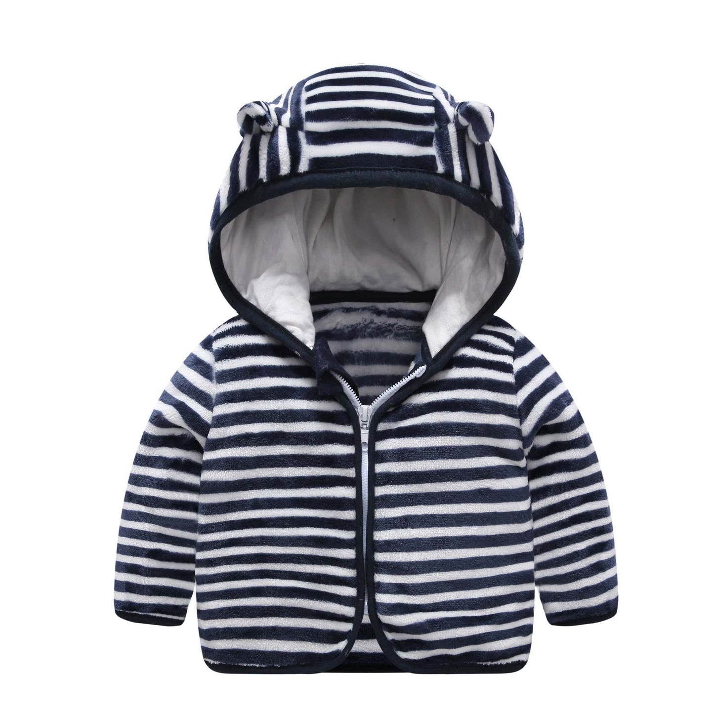 Children's Hooded Coral Fleece Padded Jacket