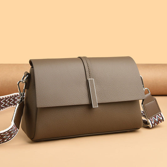 Women's Cowhide Tote Bag Simple Shoulder Messenger Bag